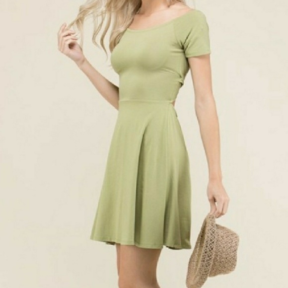 Boutique Dresses & Skirts - SALE❣️ Sage Simple Flare Cross Back Dress >>